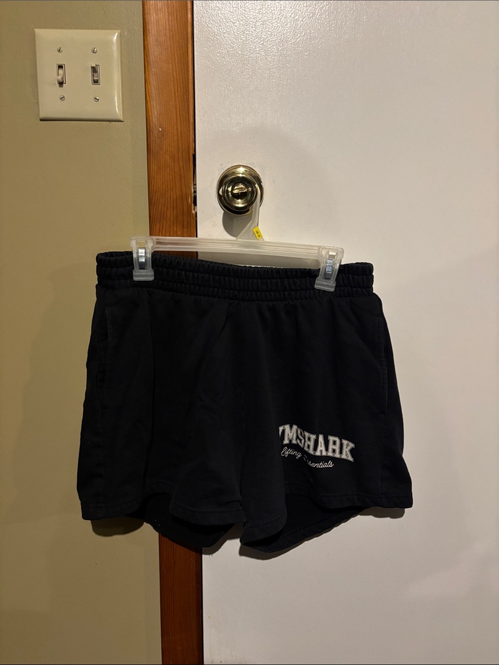 Gymshark Black Women's Athletic Shorts with Logo